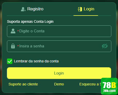 78b.com - seguro página de login para autenticar
